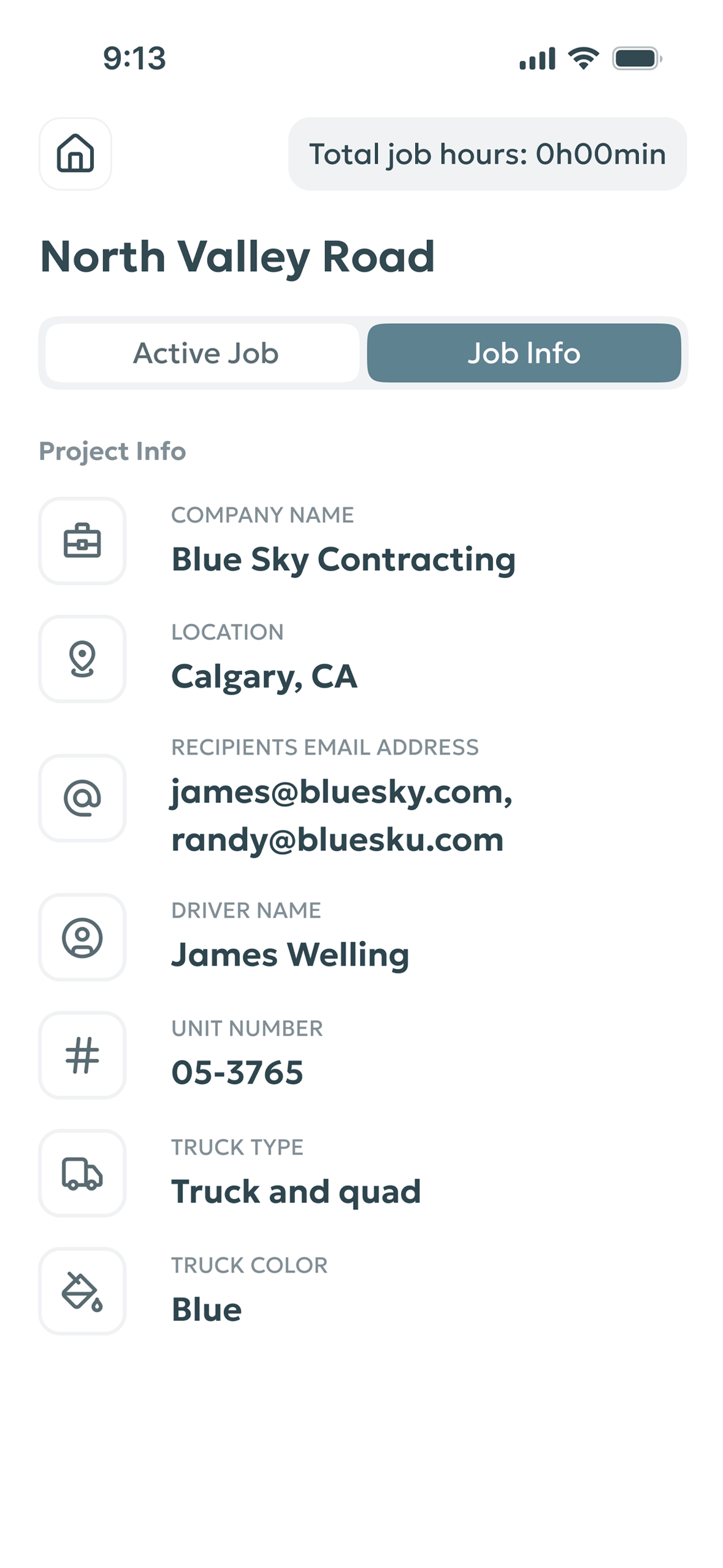 Job Info